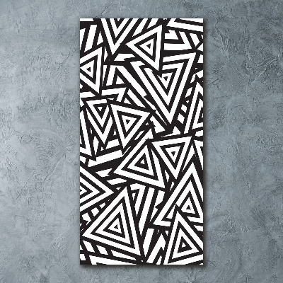 Quadro vetro acrilico verticale Sfondo triangolare