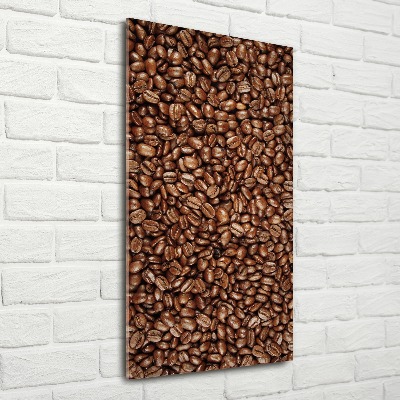 Quadro acrilico verticale Chicchi di caffè