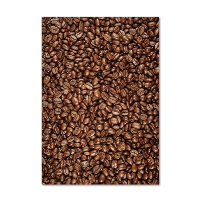 Quadro acrilico verticale Chicchi di caffè