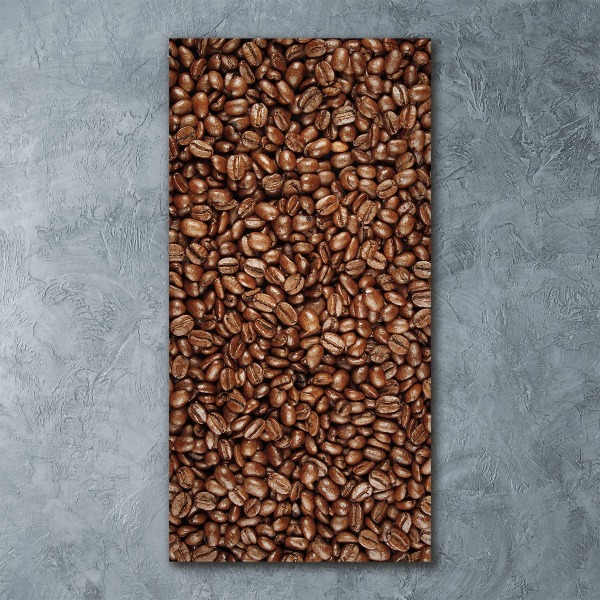 Quadro acrilico verticale Chicchi di caffè