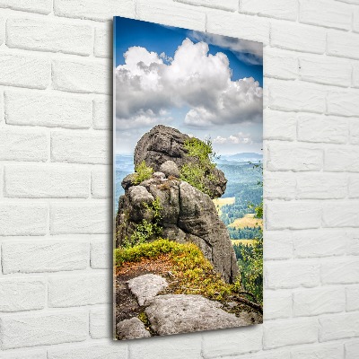 Quadro vetro acrilico verticale Szczeliniec Wielki