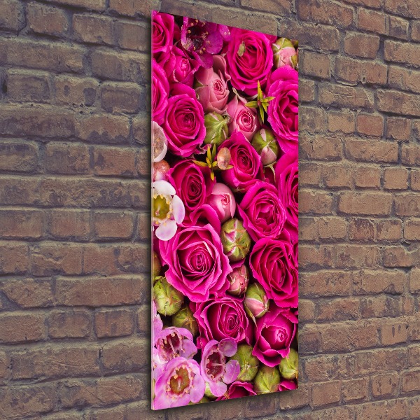 Quadro vetro acrilico verticale Un mazzo di fiori