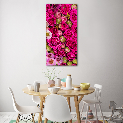 Quadro vetro acrilico verticale Un mazzo di fiori