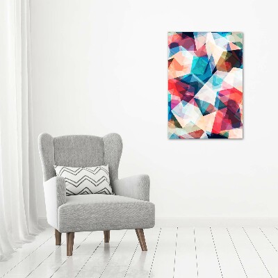 Quadro in vetro acrilico verticale Mosaico astratto
