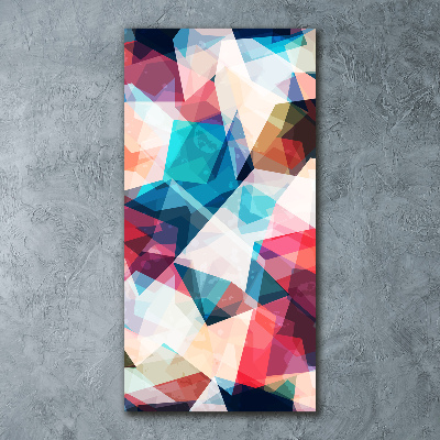 Quadro in vetro acrilico verticale Mosaico astratto
