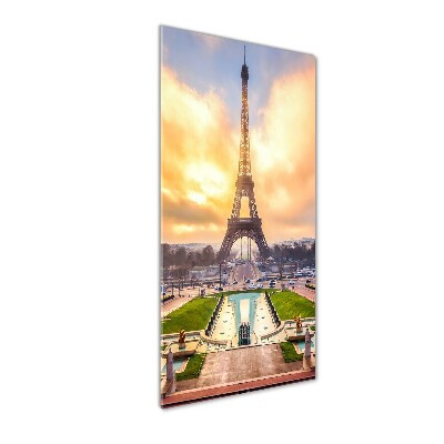 Quadro vetro acrilico verticale Torre Eiffel Parigi