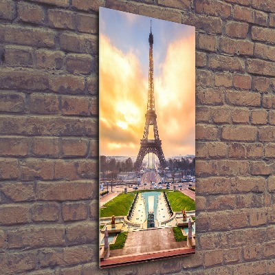 Quadro vetro acrilico verticale Torre Eiffel Parigi