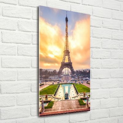 Quadro vetro acrilico verticale Torre Eiffel Parigi