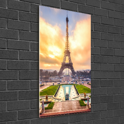 Quadro vetro acrilico verticale Torre Eiffel Parigi
