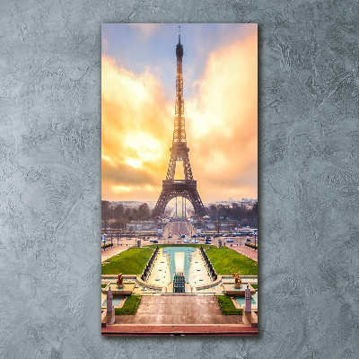 Quadro vetro acrilico verticale Torre Eiffel Parigi
