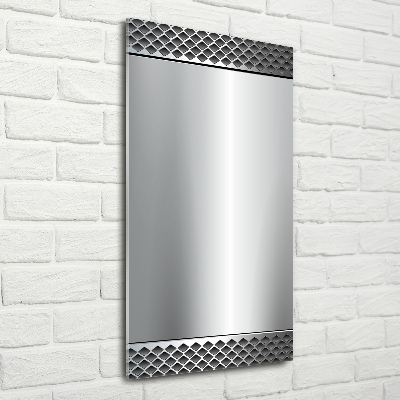 Quadro stampa su vetro acrilico verticale Sfondo metallico