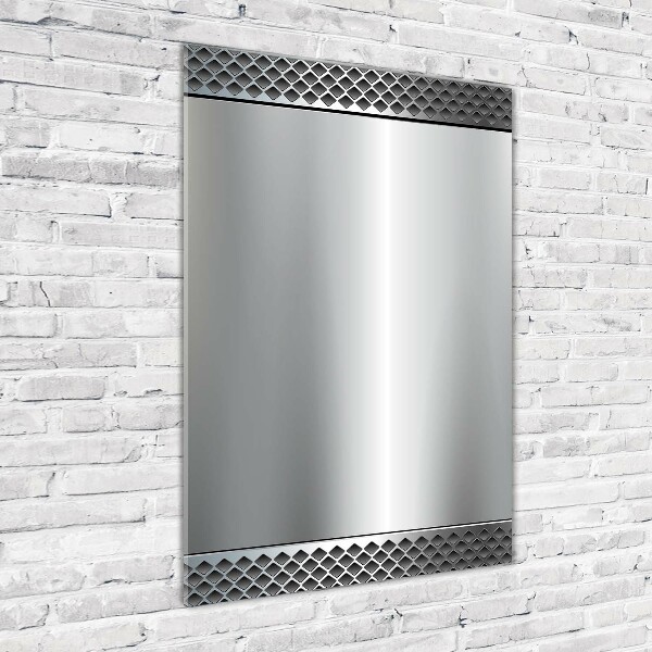 Quadro stampa su vetro acrilico verticale Sfondo metallico