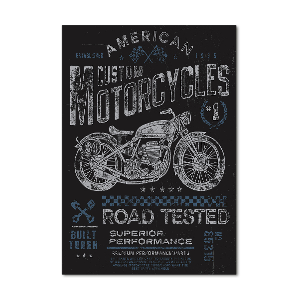 Quadro vetro acrilico verticale Automobilistico