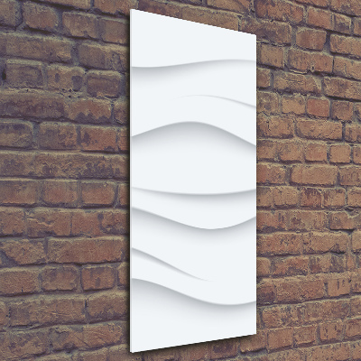 Quadro vetro acrilico verticale Onde astratte