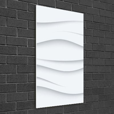 Quadro vetro acrilico verticale Onde astratte