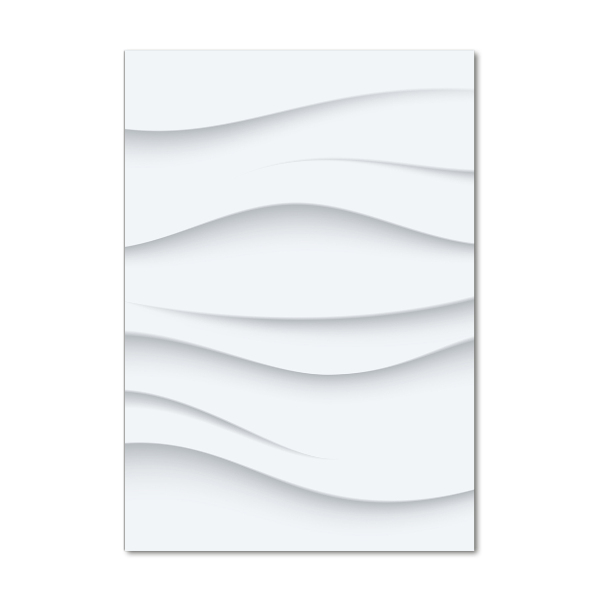 Quadro vetro acrilico verticale Onde astratte