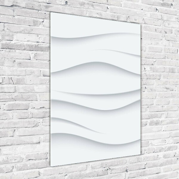 Quadro vetro acrilico verticale Onde astratte