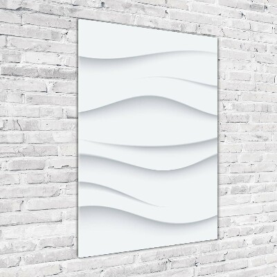 Quadro vetro acrilico verticale Onde astratte