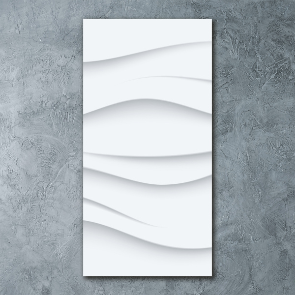 Quadro vetro acrilico verticale Onde astratte