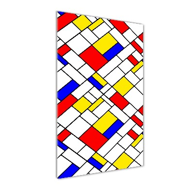 Quadro stampa su vetro acrilico verticale Astrazione