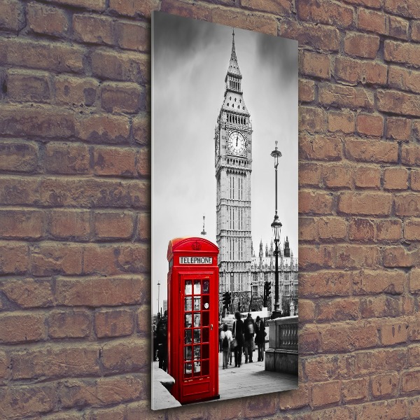 Quadro stampa su vetro acrilico verticale Big Ben di Londra