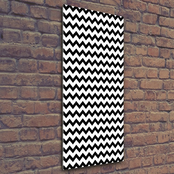 Quadro acrilico verticale Zigzag