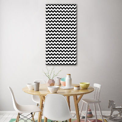 Quadro acrilico verticale Zigzag