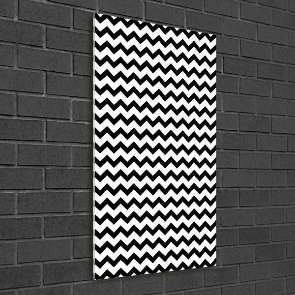 Quadro acrilico verticale Zigzag