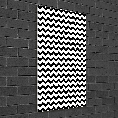 Quadro acrilico verticale Zigzag