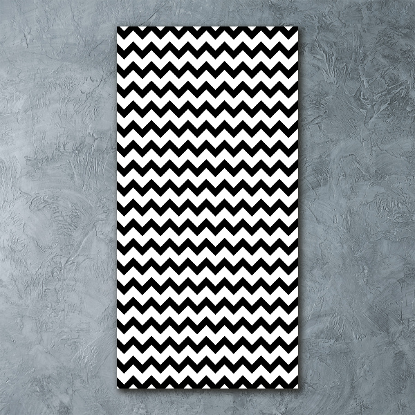 Quadro acrilico verticale Zigzag