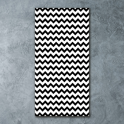 Quadro acrilico verticale Zigzag