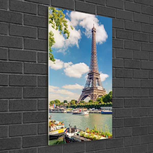 Quadro acrilico verticale Torre Eiffel Parigi