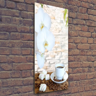 Quadro vetro acrilico verticale Una tazza di caffè