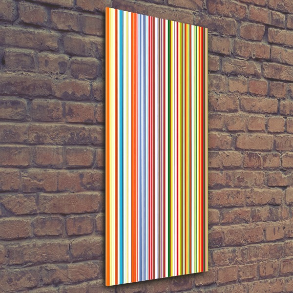Quadro acrilico verticale Strisce colorate