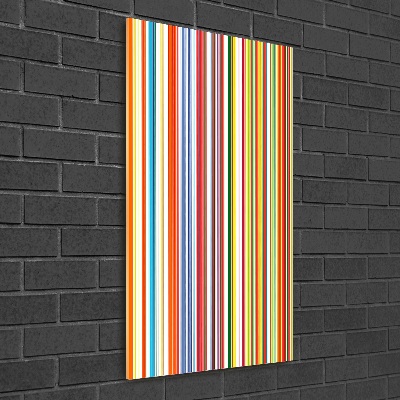 Quadro acrilico verticale Strisce colorate