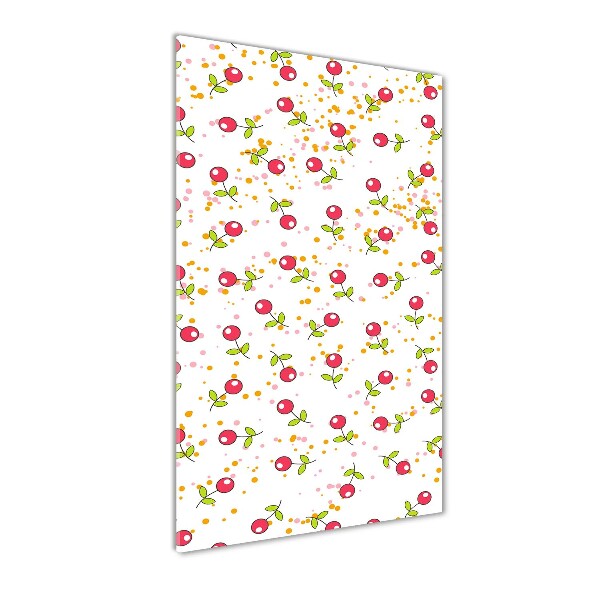 Quadro acrilico verticale Ciliegie