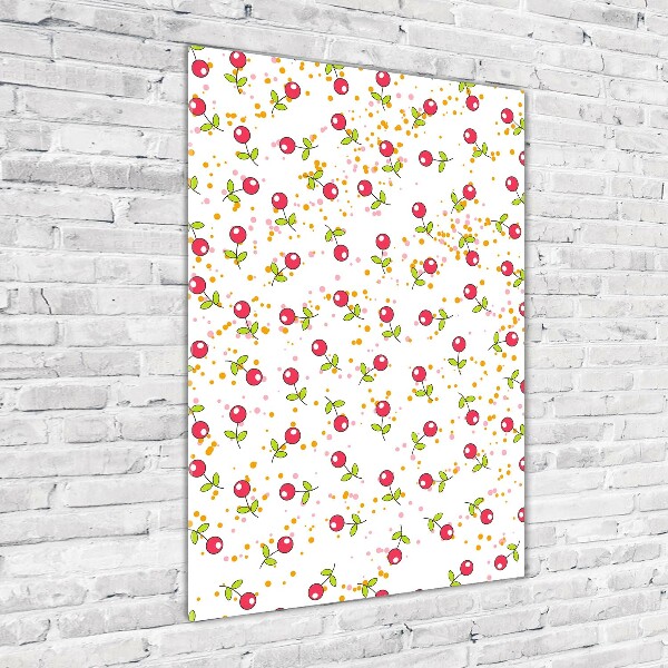 Quadro acrilico verticale Ciliegie