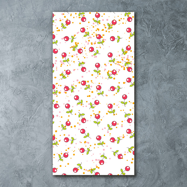 Quadro acrilico verticale Ciliegie