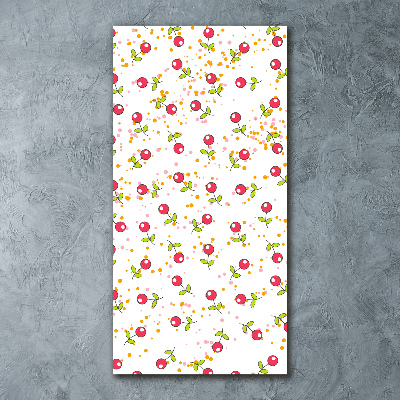 Quadro acrilico verticale Ciliegie