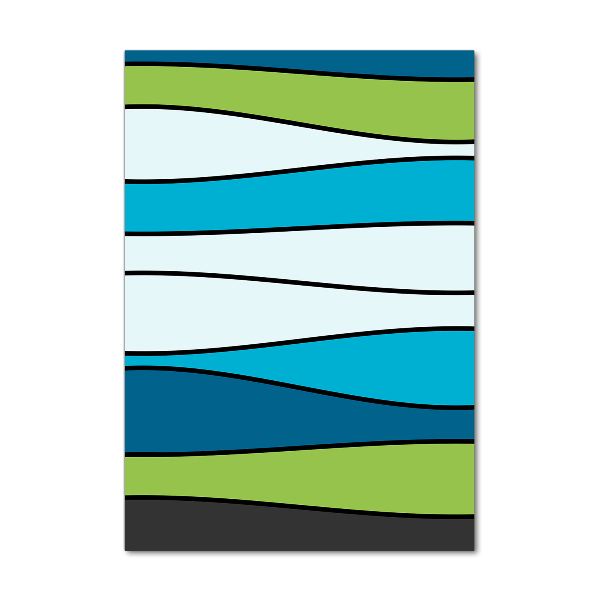 Quadro vetro acrilico verticale Strisce colorate