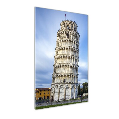 Quadro in vetro acrilico verticale Torre Pendente di Pisa