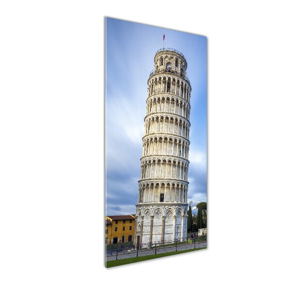 Quadro in vetro acrilico verticale Torre Pendente di Pisa