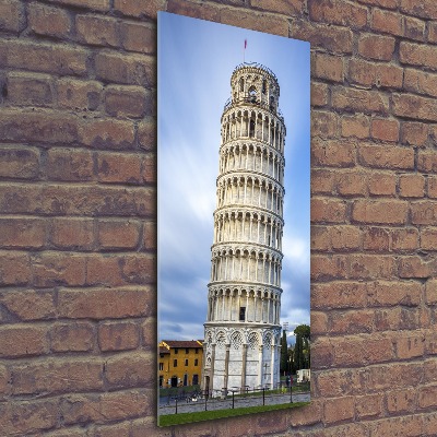 Quadro in vetro acrilico verticale Torre Pendente di Pisa