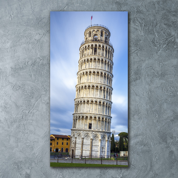 Quadro in vetro acrilico verticale Torre Pendente di Pisa