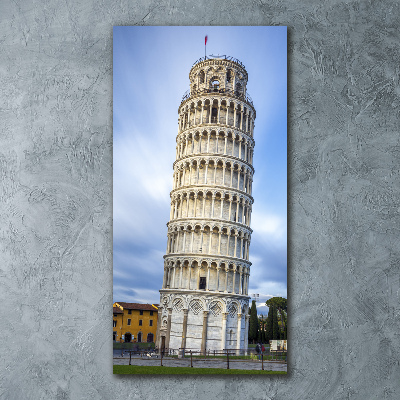 Quadro in vetro acrilico verticale Torre Pendente di Pisa