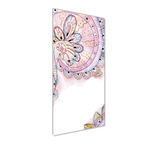 Quadro stampa su vetro acrilico verticale Modello astratto