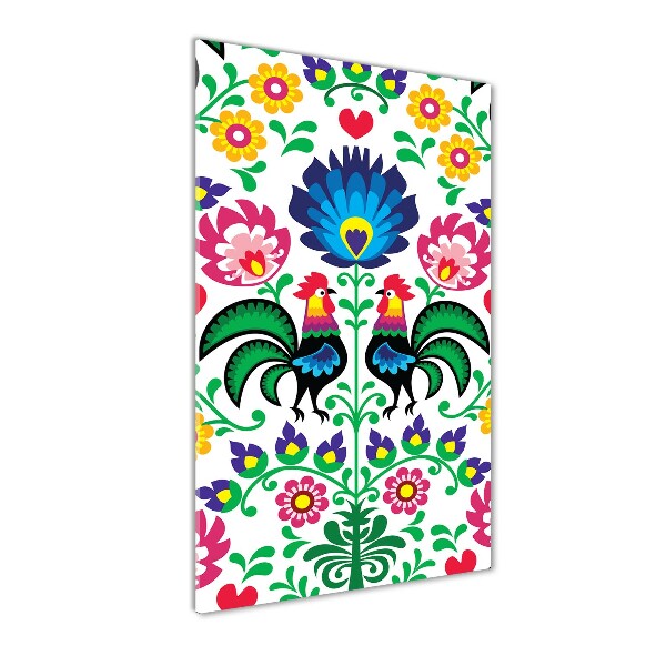 Quadro acrilico verticale Modello etnico