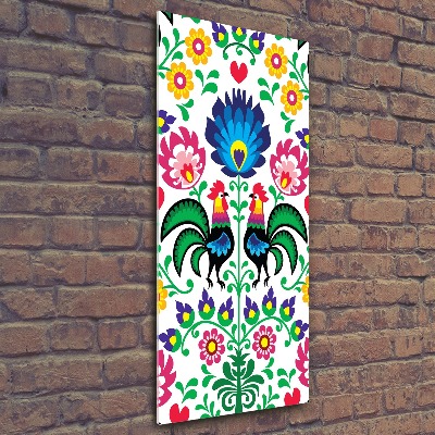 Quadro acrilico verticale Modello etnico