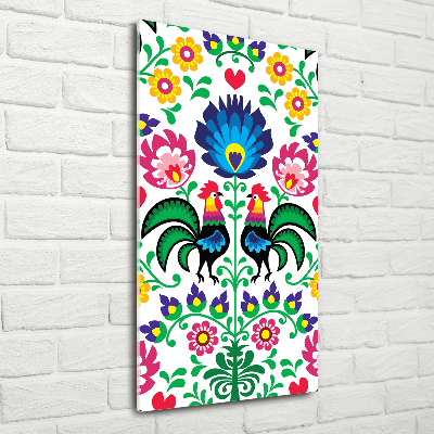 Quadro acrilico verticale Modello etnico