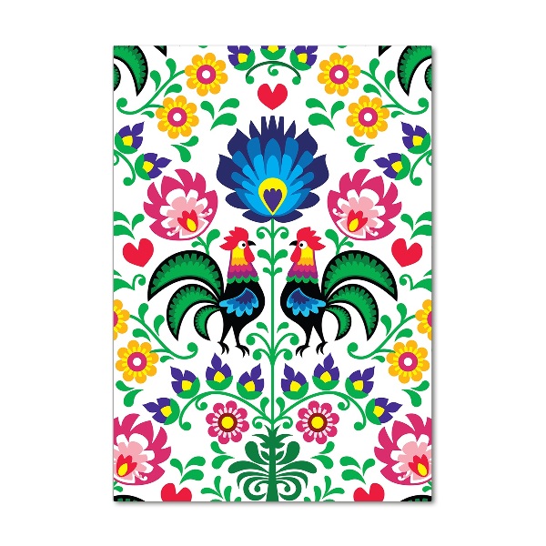 Quadro acrilico verticale Modello etnico